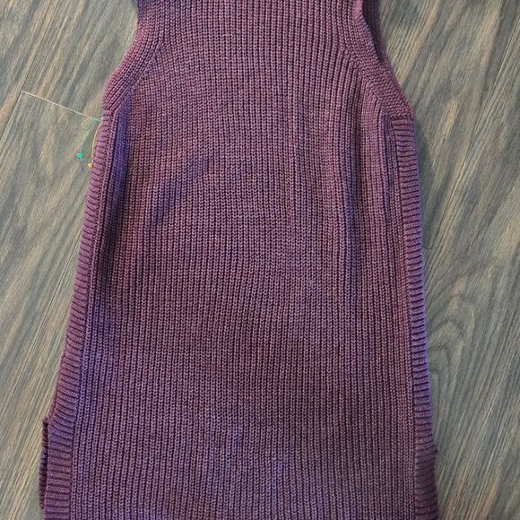 MERONA 60s Style Burgundy Cowl Neck Tunic Vest NWOT/SIZE XS - Picture 1 of 5